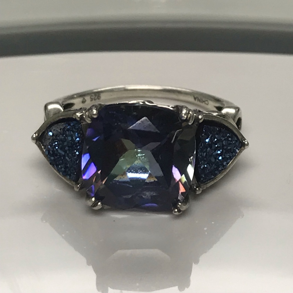 Amethyst and Moonstone Ring